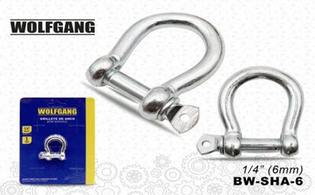 BOW SHACKLE 6MM O 1/4