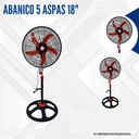 ABANICO 5 ASPAS 18"