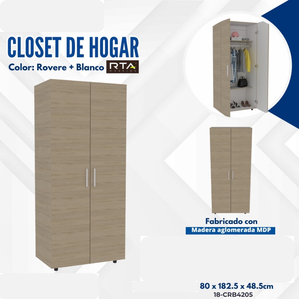 CLOSET HOGAR ECONOMICO ROV/BCO(1C)