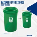 PAPELERA EVO 50L VERDE ORG APROVECHABLE