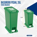 BASURERO 35L VERDE ORG APROVECHABLE