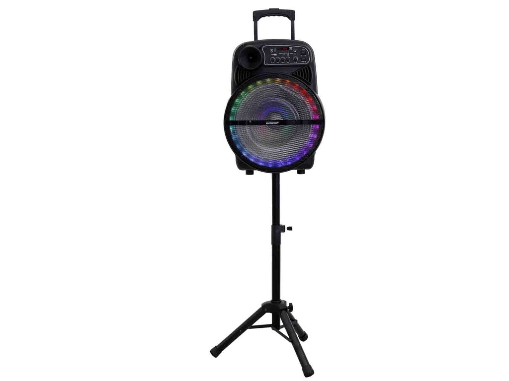 BOCINA RECARGABLE 15" REC/FM/BT/USB/TF/MIC/A UX