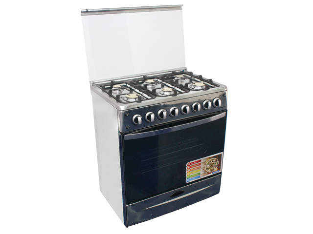 ESTUFA A GAS 30" 6 PUESTOS C/HORNO ACERO INOX