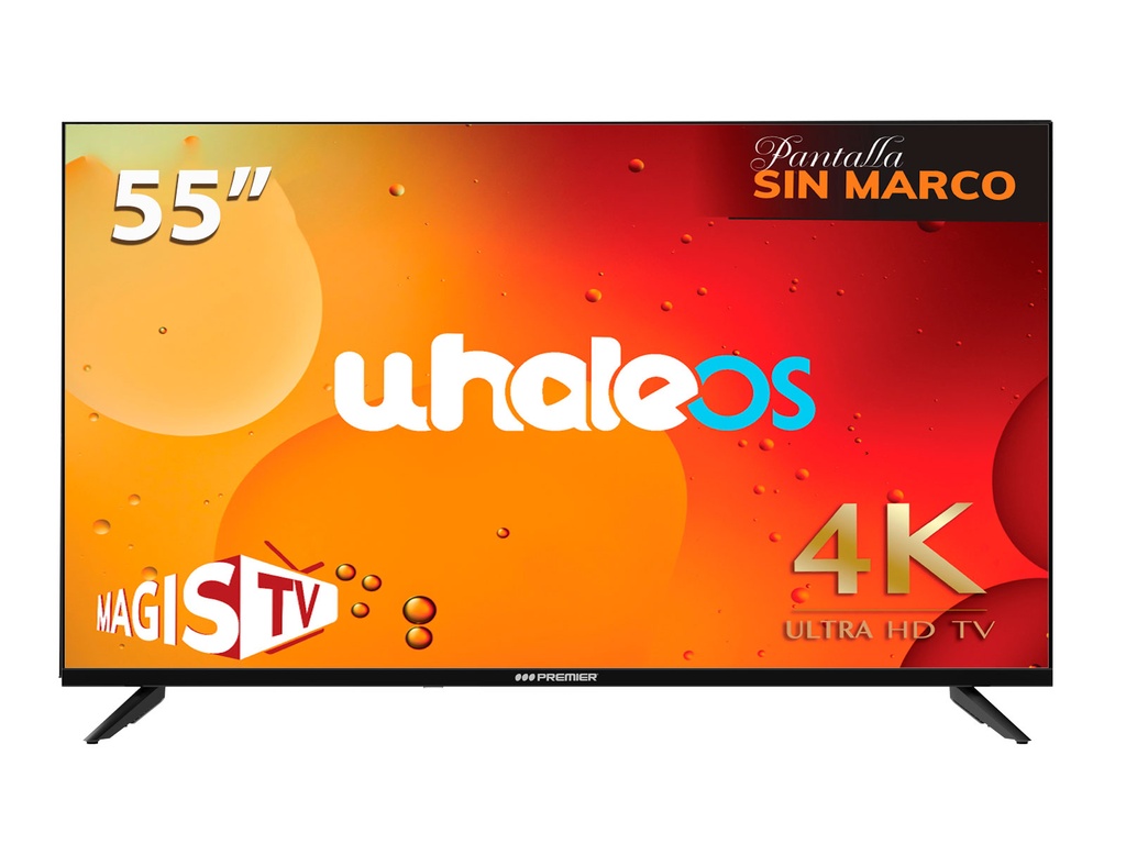 TV 55” UHD SMART (WHALE OS) C/ DVB-T2, SM, MAGISTV