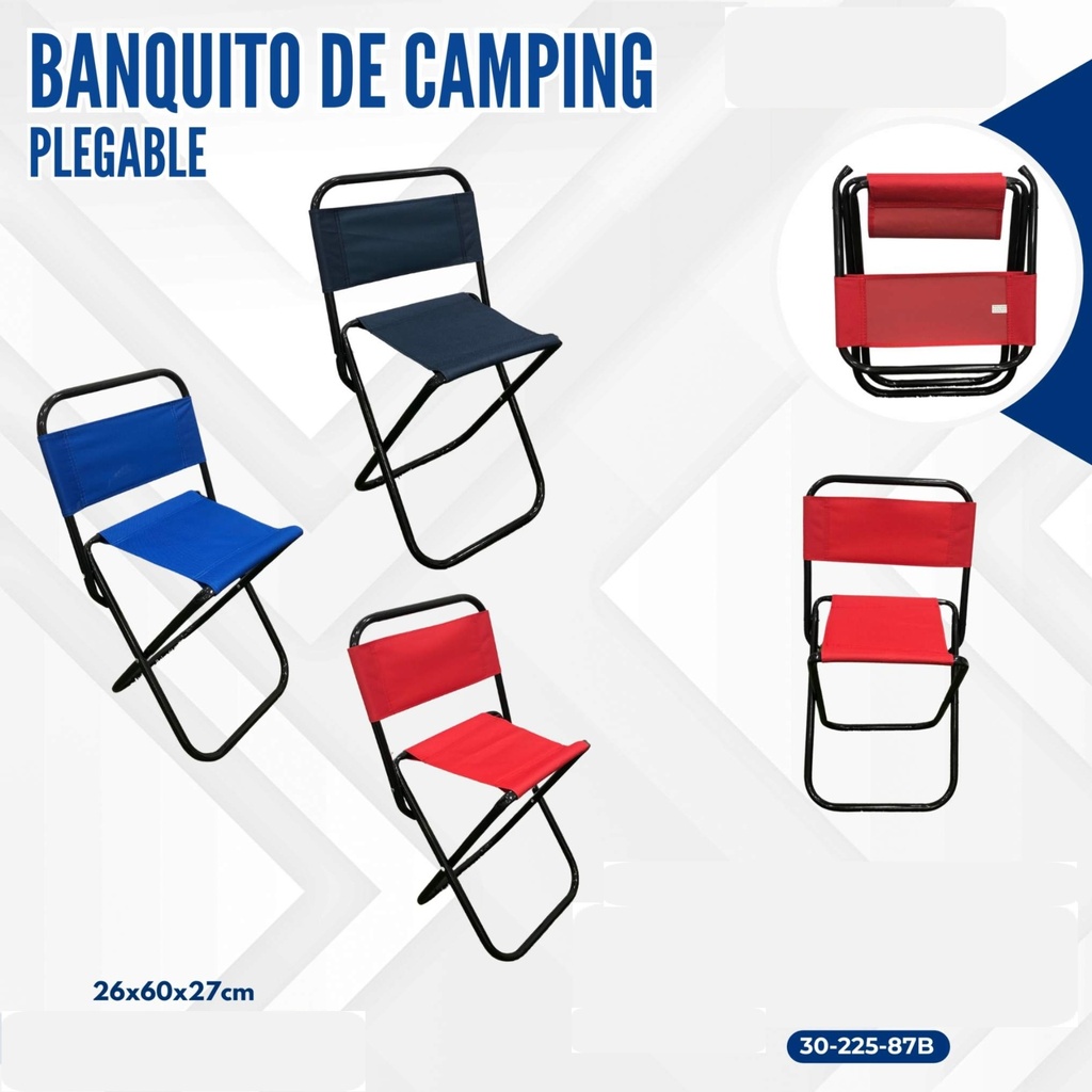 BANQUITO DE CAMPING PLEGABLE