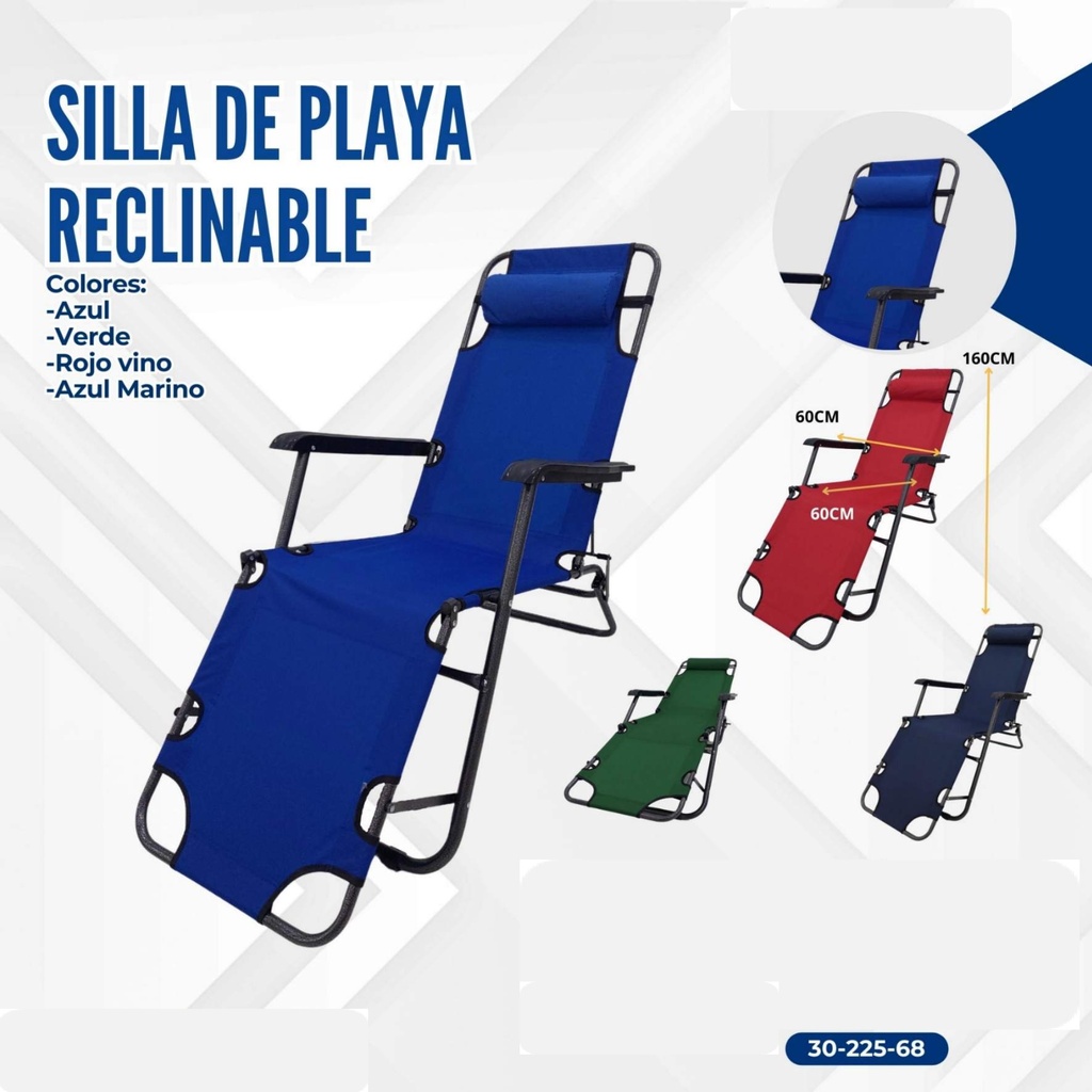 SILLA DE PLAYA RECLINABLE