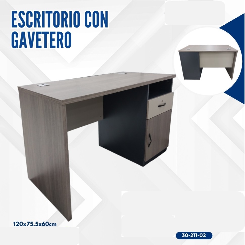 MESA 120*60*75CM CON GABINETE