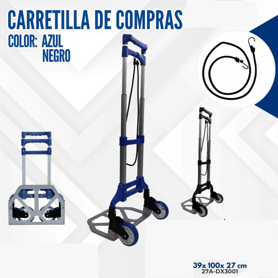 CARRETILLA DE COMPRAS DE ALUMINIO