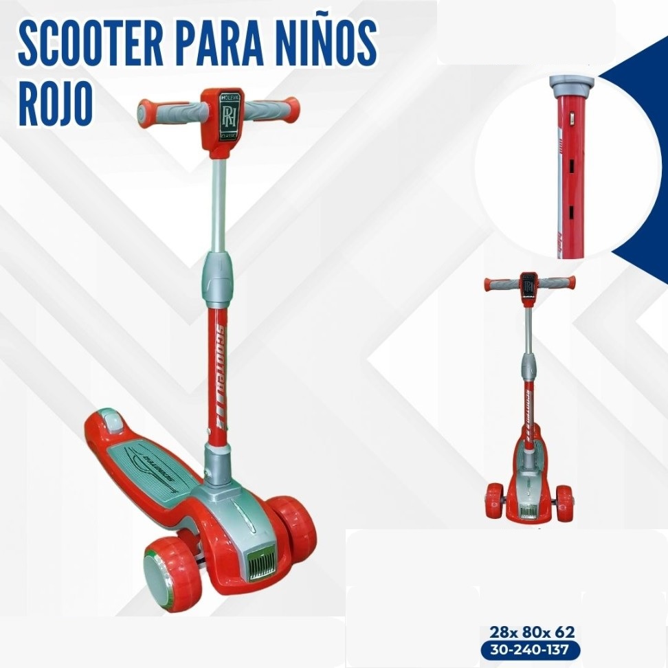 SCOOTER PARA NIÑOS ROJO