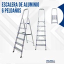 ESCALERA DE ALUMINIO 6 PELDAÑOS