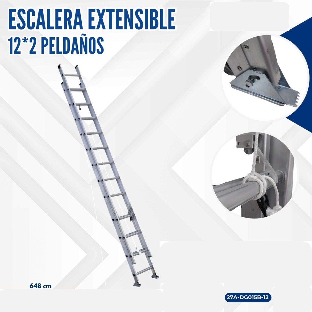 ESCALERA CON EXTENCION 2*12