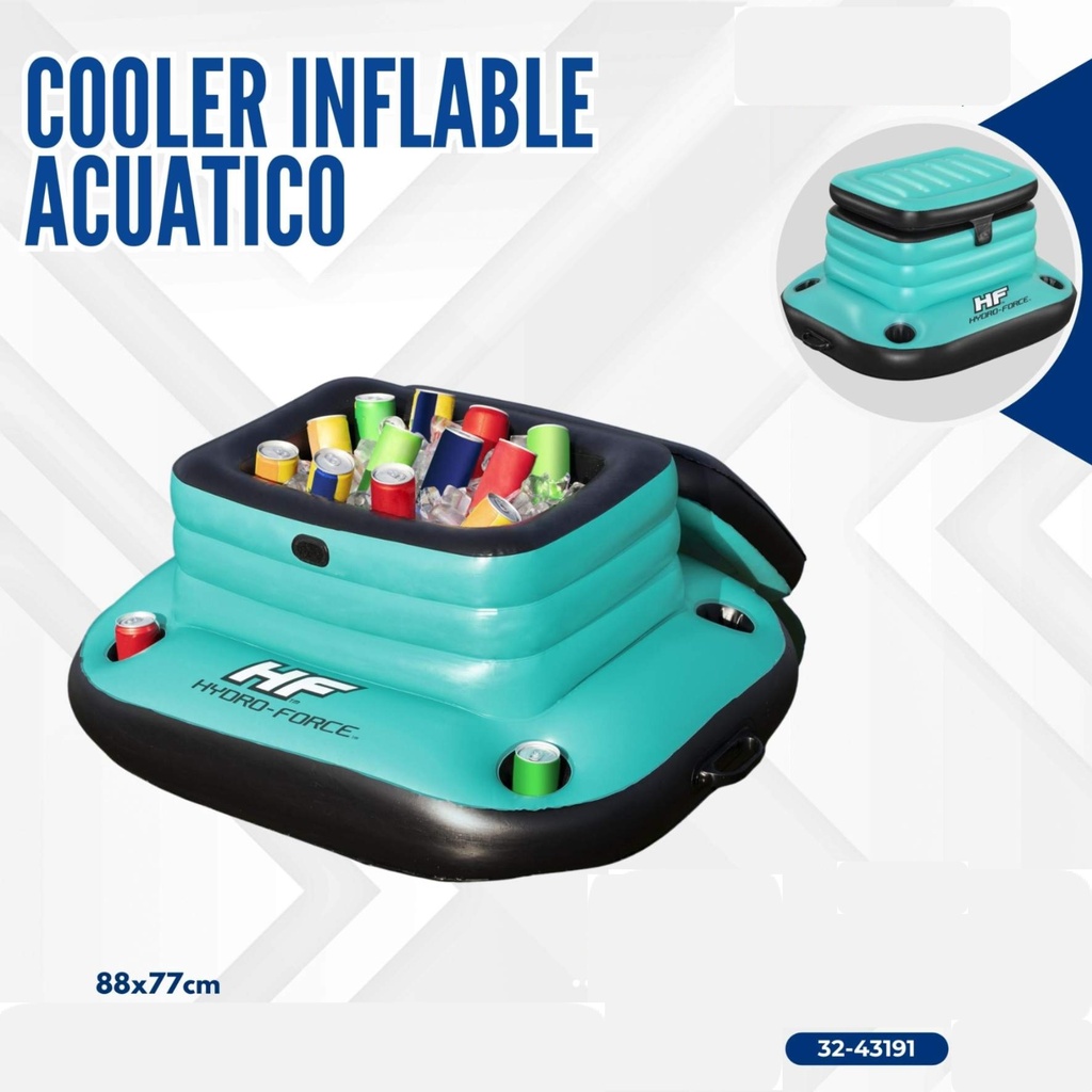 COOLER INFLABLE ACUATICO 88*77CM