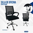 SILLA DE OFICINA NEGRO 96CM*58*51