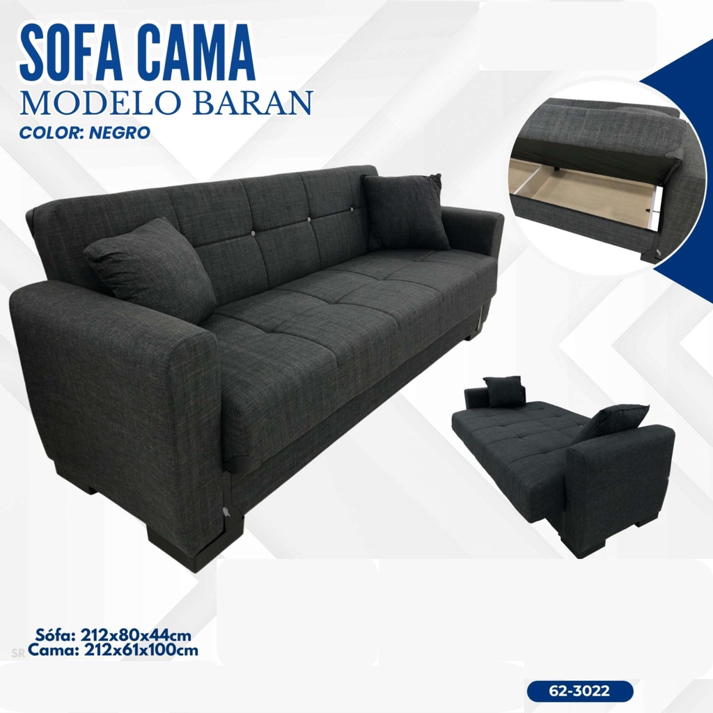 SOFA CAMA NEGRO