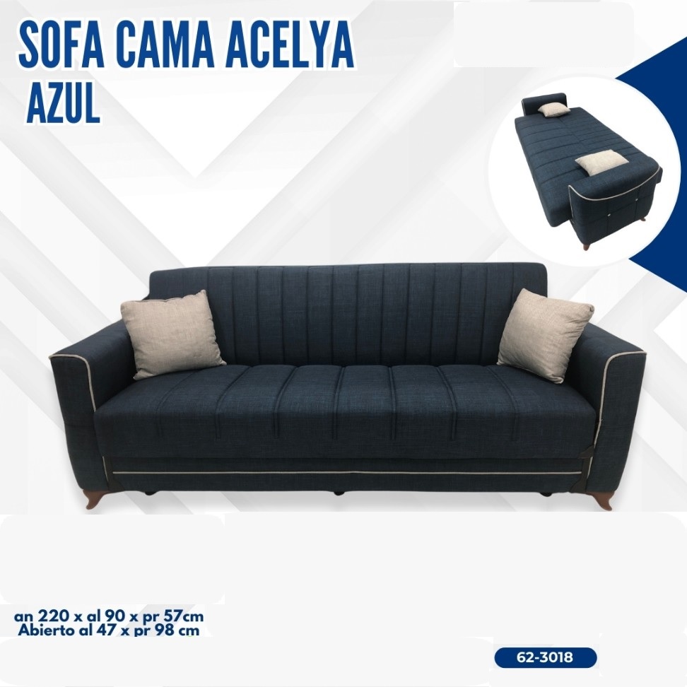 SOFA CAMA ACELYA AZUL