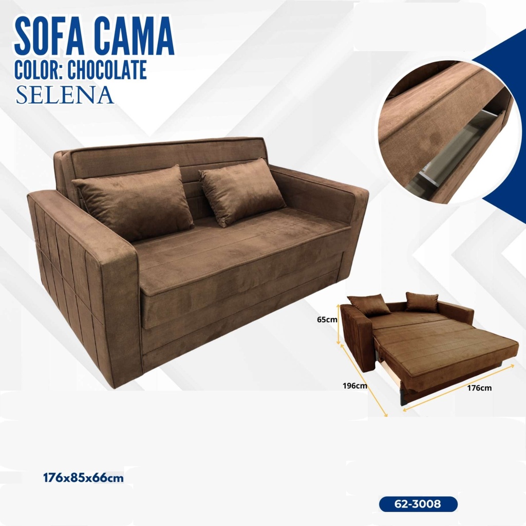 SOFA CAMA CHOCOLATE SELENA