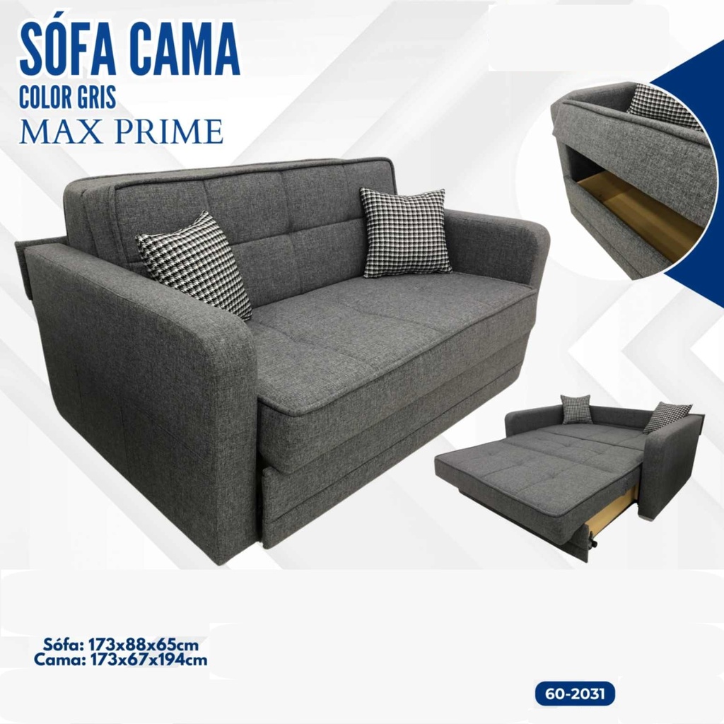 SOFA CAMA MAX PRIME GRIS