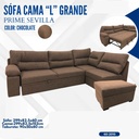 JUEGO SOFA CAMA L SEVILLA PRIME GRANDE CHOCOLATE