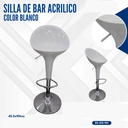 SILLA DE BAR ACRILICO BLANCO