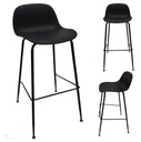 SILLA DE BAR MODERNA NEGRO