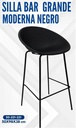 SILLA BAR  GRANDE  MODERNA NEGRO