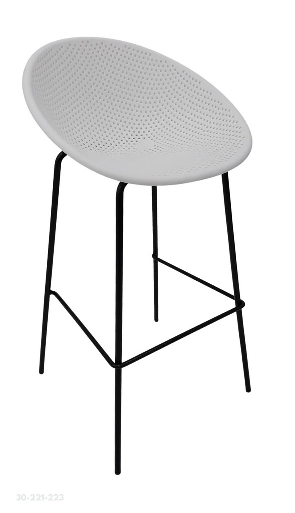 SILLA DE BAR GRANDE MODERNA BLANCO