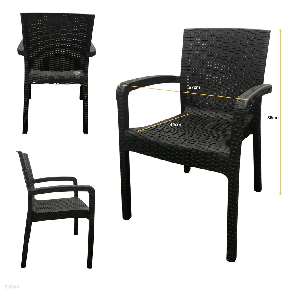 SILLA RATTAN CHOCOLATE