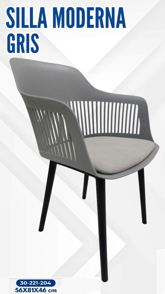 SILLA MODERNA GRIS