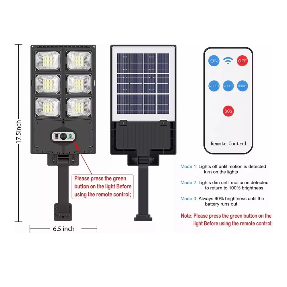 LAMPARA SOLAR W789B-5 420 LED