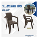 SILLA ETERNA CON BRAZOS WENGUE