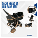 COCHE NEGRO DE LUJO PARA BEBE