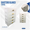 GAVETERO BLANCO 5 GAVETAS