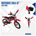 MOTOBIKE ROJA 16"