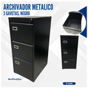 ARCHIVADOR NEGRO 3 GAVETAS