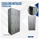 CASILLERO METALICO GRIS 9 PUERTAS