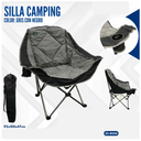 SILLA CAMPING GRIS CON NEGRO