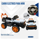 CARRO BLANCO CON NARANJA