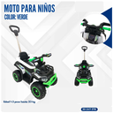 MOTO VERDE PARA NIÑOS