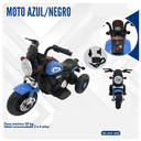 MOTO AZUL CON NEGRO