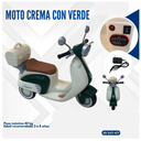 MOTO CREMA CON VERDE