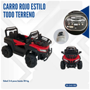 CARRO ROJO TODO TERRENO