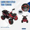 CARRO ROJO TODO TERRENO