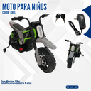 MOTO PARA NIÑOS COLOR GRIS