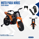 MOTO PARA NIÑO COLOR NARANJA