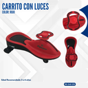 CARRITO CON LUCES COLOR: ROJO