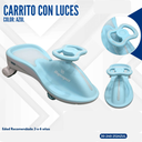 CARRITO CON LUCES COLOR AZUL