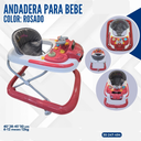 ANDADERA PARA BEBE COLOR ROSADO