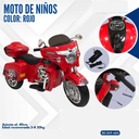 MOTO DE NIÑO COLOR ROJO