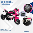 MOTO DE NIÑA COLOR ROSADO