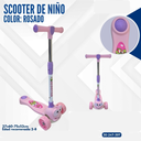 SCOOTER DE NIÑO COLOR ROSADO